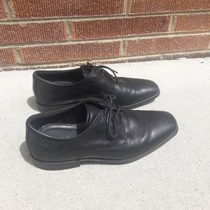 Ecco Mens Black Dress Shoes Size 43